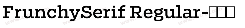 FrunchySerif Regular字体转换